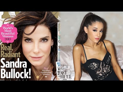 People Magazine Reveals The World's Most Beautiful People 2015 - Sandra Bullock, Ariana Grande