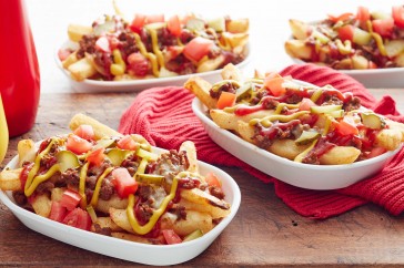 Cheeseburger fries