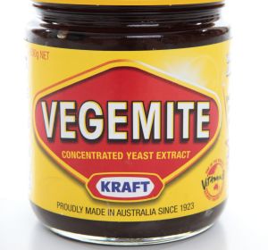 A jar of vegemite.  