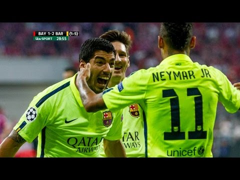 Bayern Munich vs FC Barcelona 3-2 Highlights (UCL Semi-Final) 2014-15 HD 720p (English Commentary)