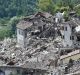 Rubble surrounds damaged buildings on August 25, 2016 in Pescara del Tronto, Italy. 