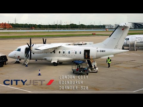 Cityjet Full Flight - London City to Edinburgh (Dornier 328)