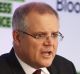 Treasurer Scott Morrison speaks at a Bloomberg business breakfast in Sydney on Thursday.