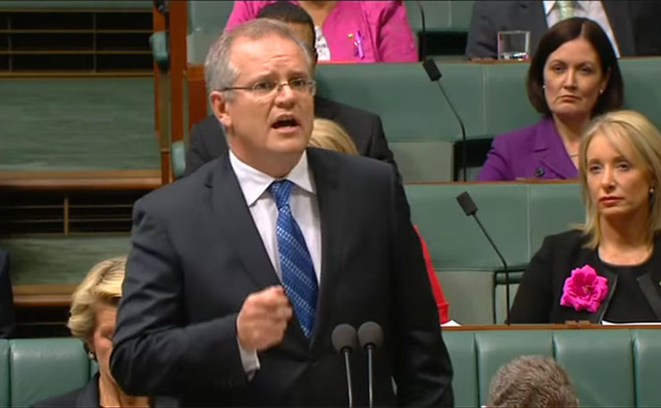 Federal treasurer Scott Morrison.