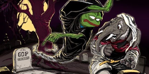 Alt-right's Pepe haunts the GOP (image: Jeremy Lederman)