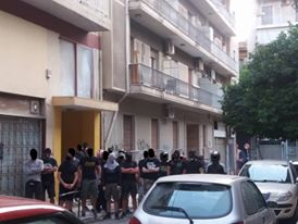 Anarchists in Agios Panteleimonas (Athens, Greece) pay a visit to “welcome” the new offices of a fascist group in the area!