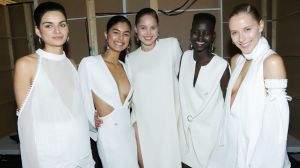 Models at the Emporium parade for Melbourne Spring Fashion Week, August 26, 2016.