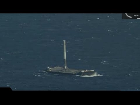 SpaceX Falcon 9 Launch with Dragon & Successful Landing at Sea