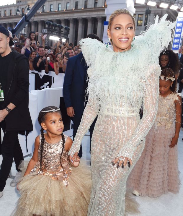 Blue Ivy Carter and Beyonce attend the 2016 MTV Video Music Awards at Madison Square Garden.