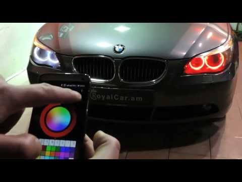 BMW color changing angel eyes, headlights