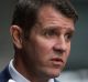 NSW Premier Mike Baird holds a doorstop outside his office in Sydney. Photo by Edwina Pickles. Taken on 2016.