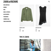 Zadig &amp; Voltaire logo and website