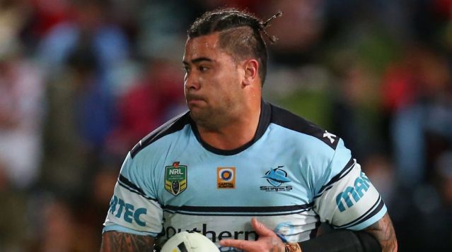 Warned by police: Andrew Fifita.