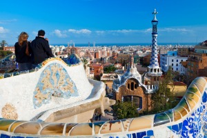 Gaudi's Park Guell in Barcelona.