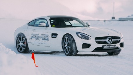 Mercedes-AMG snow drive in New Zealand.