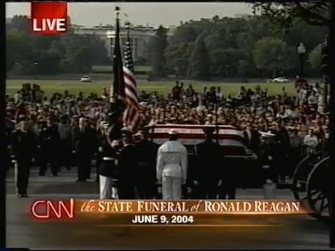 State funeral of Ronald Reagan CNN live coverage 6-9-2004