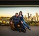 MELBOURNE, AUSTRALIA - AUGUST 26: Apartment buyer Rocco Barillaro and wife Nina pose for a photo in the display suite of ...