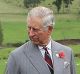 HOBART, AUSTRALIA - NOVEMBER 08: Prince Charles, Prince of Wales observes sheep being mustered into shearing shed yards ...