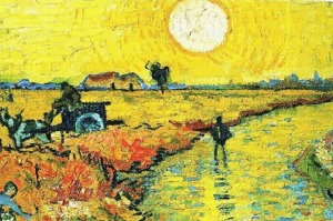 Vincent van Gogh's Red Vineyards at Arles.