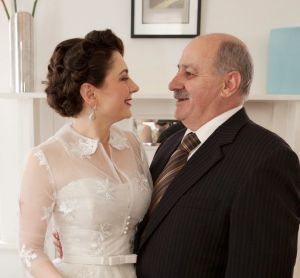 Nick Kyriacou and his daughter, Joy, on the day of her commitment ceremony.