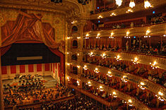 View of the theatre's stage