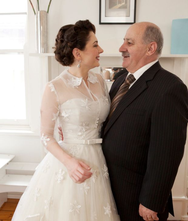 Nick Kyriacou and his daughter, Joy, on the day of her commitment ceremony.