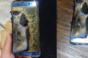 One of the Note7 units that reportedly exploded.