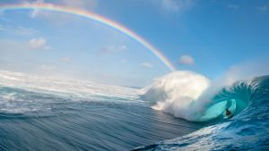 Luke Shadbolt 'Teahupoo Rainbow' Tahiti.