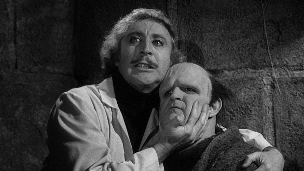 Wild man: The late Gene Wilder in Young Frankenstein, with Peter Boyle.