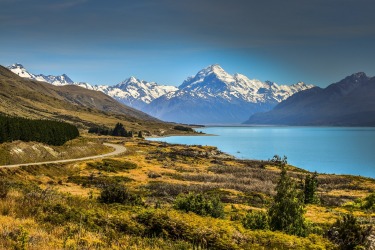 Road to Mt Cook- taken during my visit in the South Island in New Zealand. Landscapes are just amazing in this part of ...