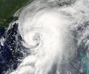 Satellite view of Tropical Storm Hermine over Florida, 1 September, 2016