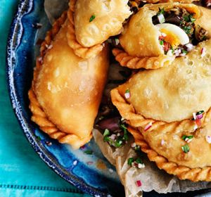 Tasty dinner or party idea: Beef and egg empanadas.