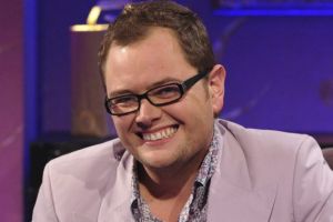 Alan Carr on the set of his popular TV chat show.