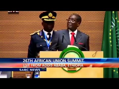 Robert Mugabe SPEECH at AU SUMMIT 2016- WHITES must REFORM UN SECURITY COUNCIL