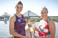 Firebirds captain Laura Geitz and Swifts counterpart Kim Green square off in Brisbane before the ANZ Championship grand ...