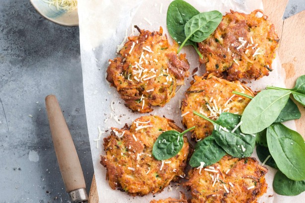 Tuna and vegie fritters