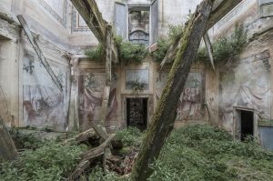 This decaying villa in Italy has been reclaimed by nature. 