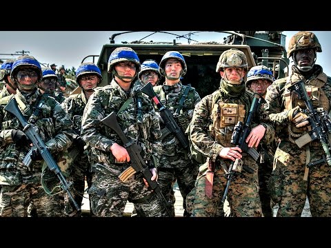 S. Korea & US Forces Stage 'D-Day' Simulation of North Korea Beach Landing