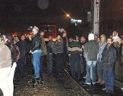 Train drivers blockade tracks during recent strikewave in Egypt