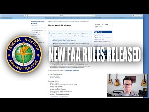 Commercial Drone Use Update - FAA Part 107 - UAS Regulations Update