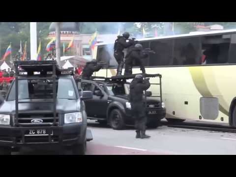 Malaysia's SWAT Team Saves Hostages Inside A Bus