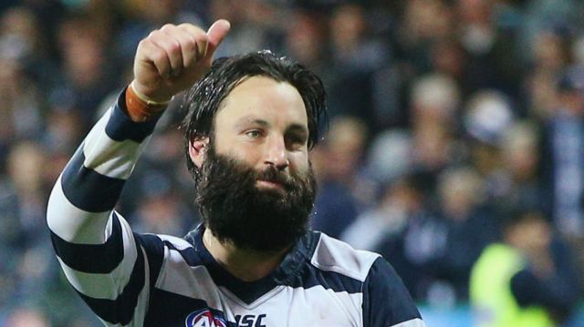 Loves the wet: Jimmy Bartel has been dominating in these conditions for more than a decade.