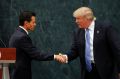 Mexico President Enrique Pena Nieto and Republican presidential nominee Donald Trump shake hands after a joint statement ...