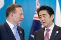 Japanese Prime Minister Shinzo Abe with prime minister Tony Abbott: a done deal?