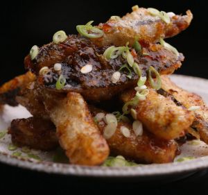 Spice Temple's fish-fragrant eggplant dish.