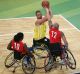 Rollers captain Brad Ness in action at the Athens Paralympics.