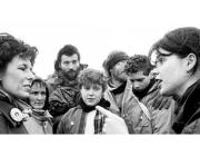 Lady Olga Maitland (Families for Defence) arguing with CND in 1987