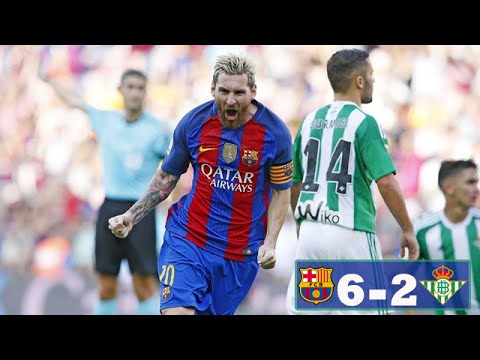 Barcelona vs Real Betis 6-2 Highlights and Full Match (Luis Suarez 3 goals) Liga BBVA 20/08/2016