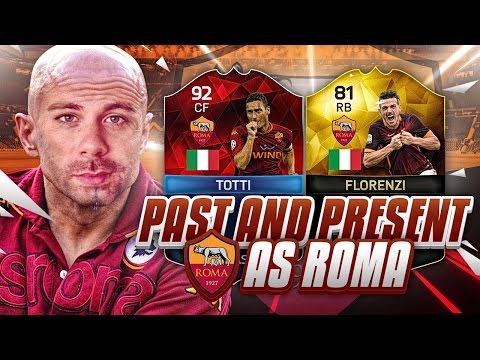 PAST AND PRESENT AS ROMA SQUAD BUILDER - FIFA 16 Ultimate Team - iMOTM LEGEND TOTTI