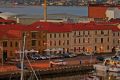 Hobart waterfront, Tasmania: the past is not so long ago.